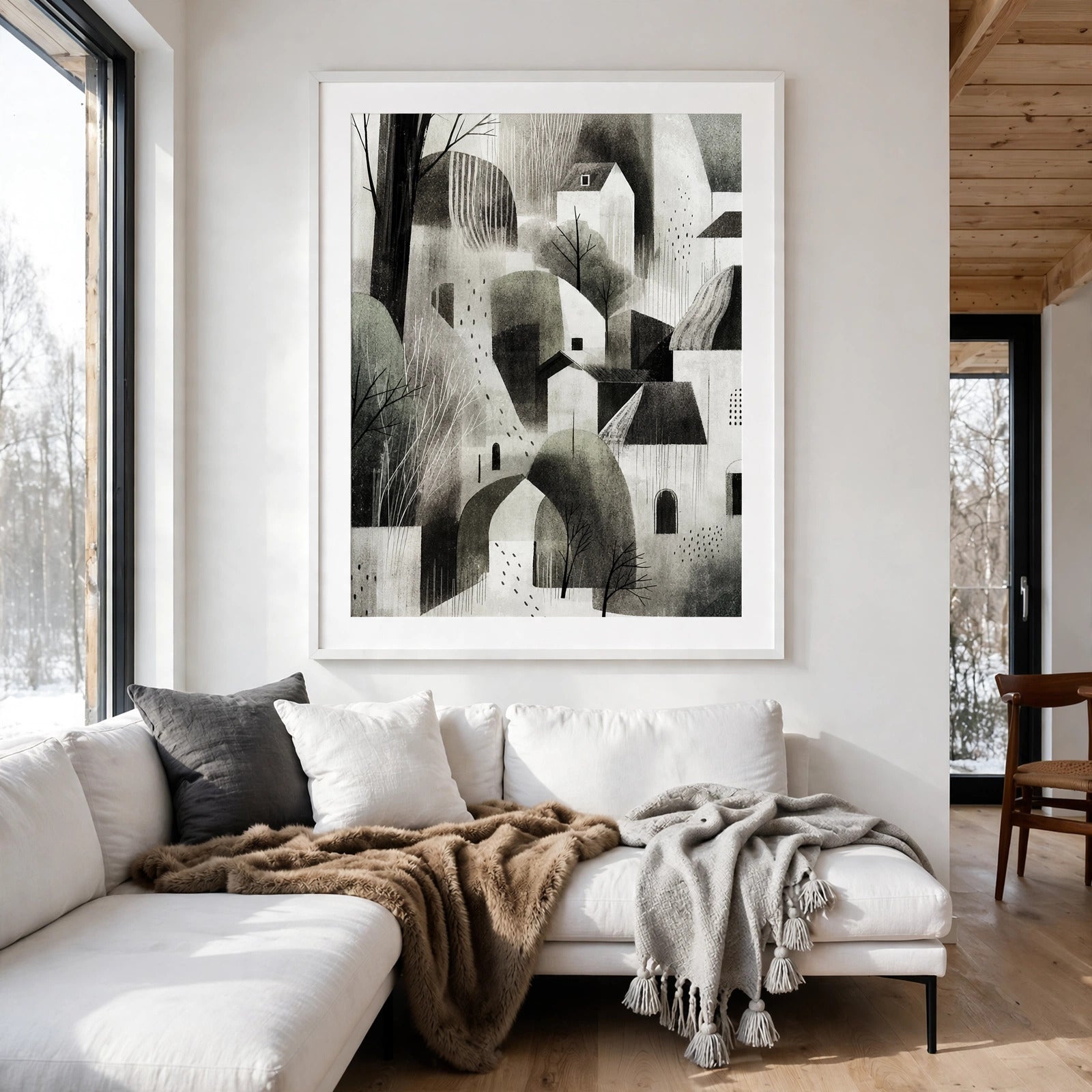 40% OFF Labyrinth Village Art Print | A2 & 50×70 cm Poster