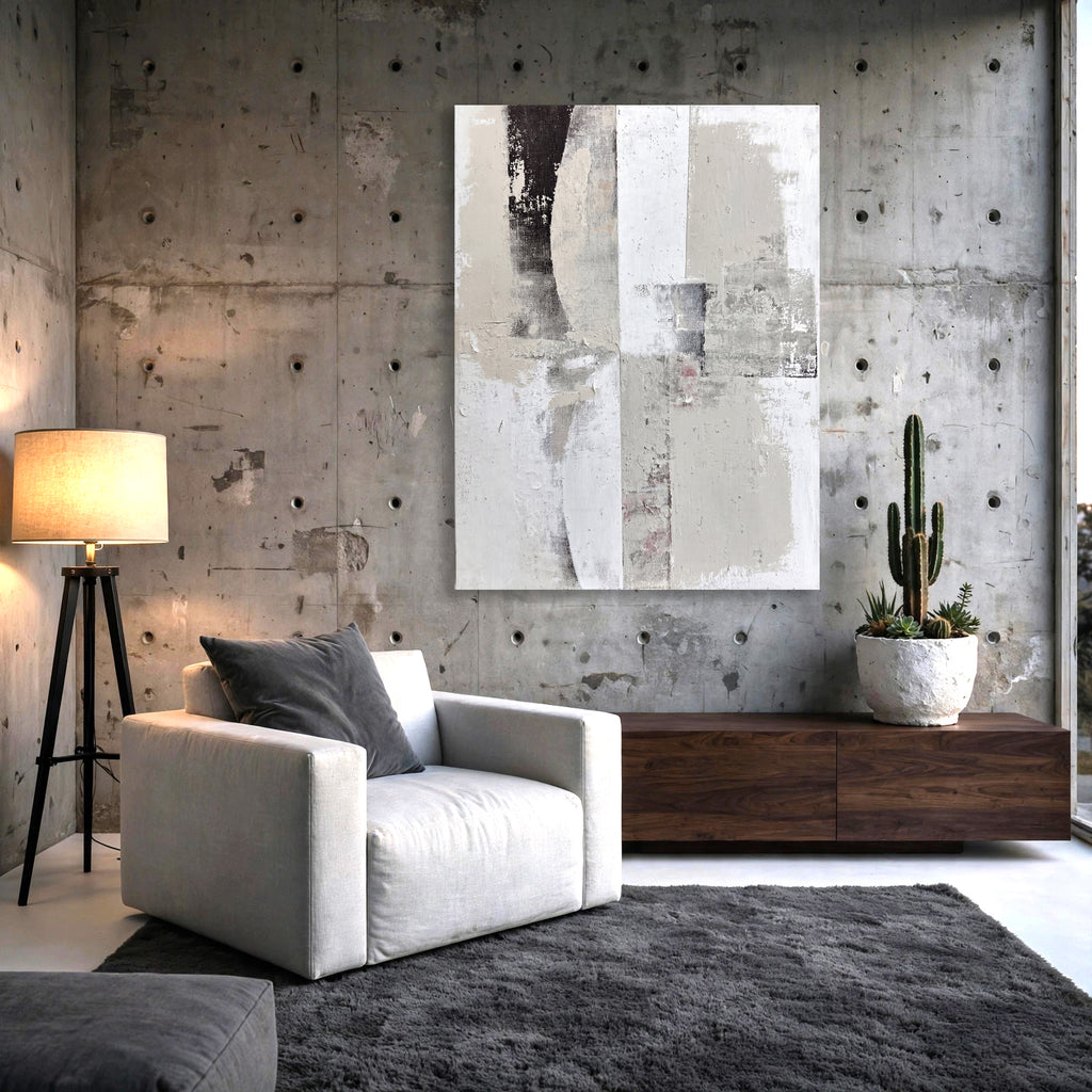 40% OFF Concrete Division Abstract — Canvas Print