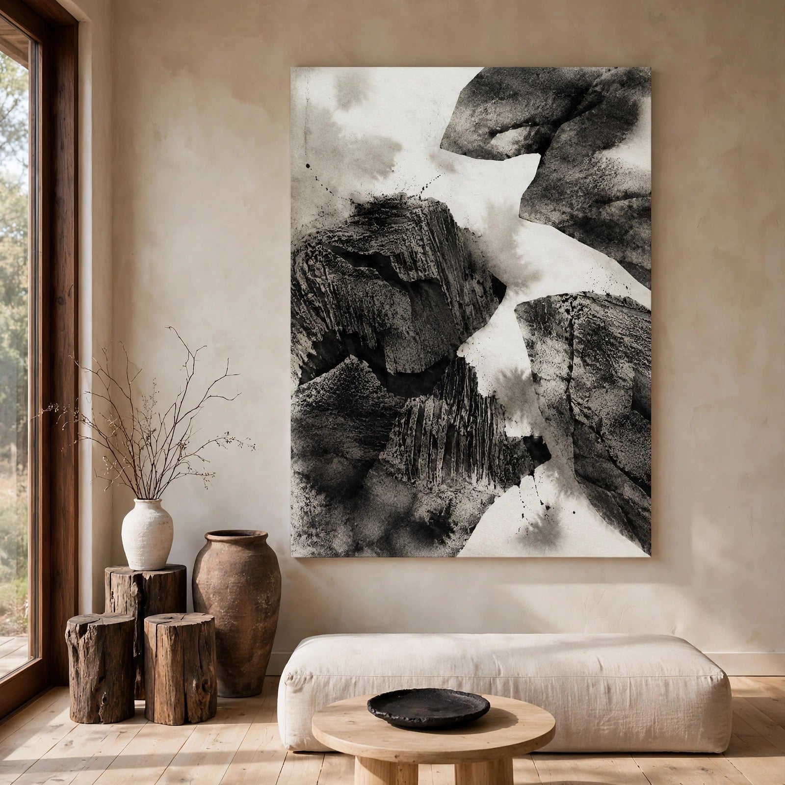 40% OFF Canyon Rift Abstract — Canvas Print