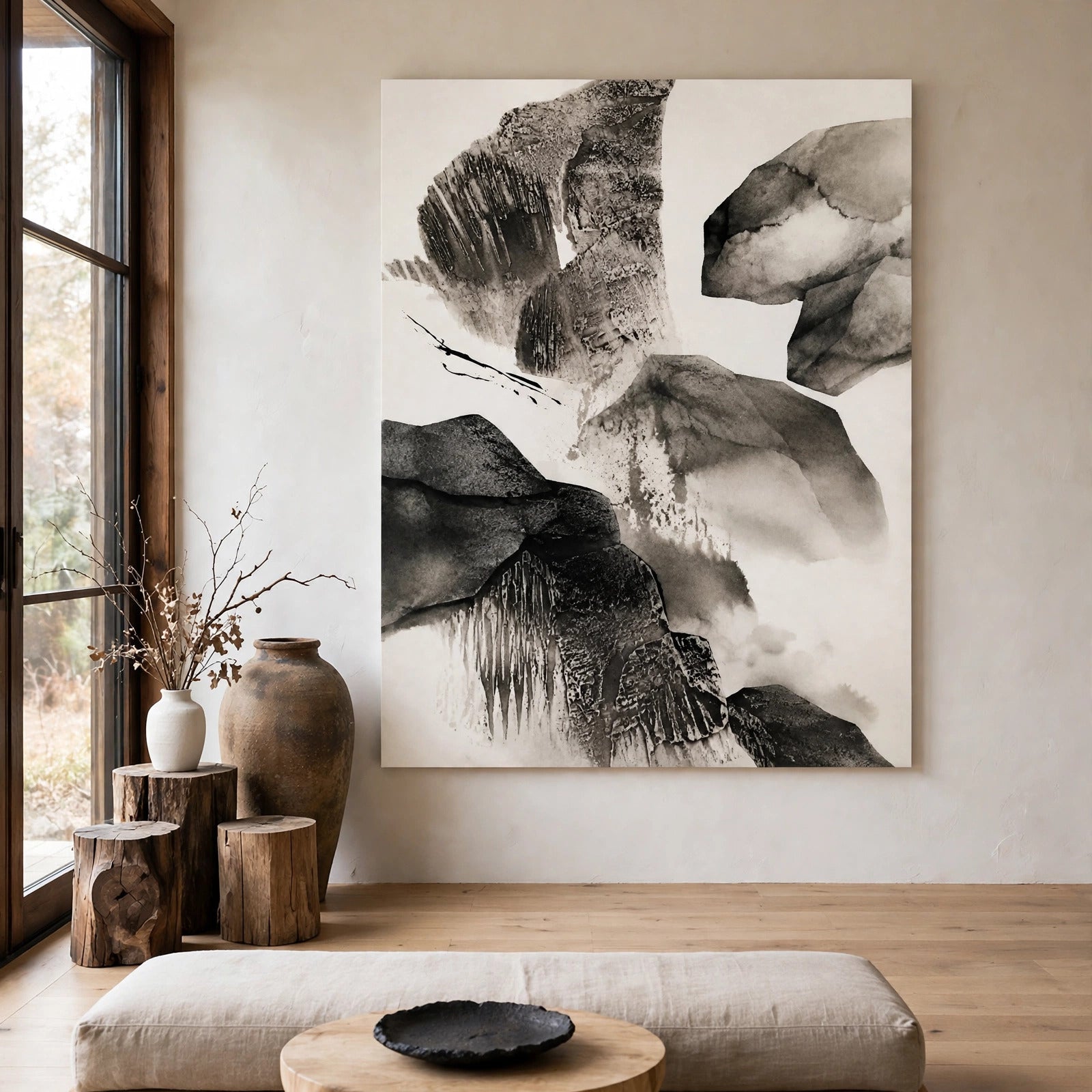40% OFF Scattered Peaks Abstract — Canvas Print