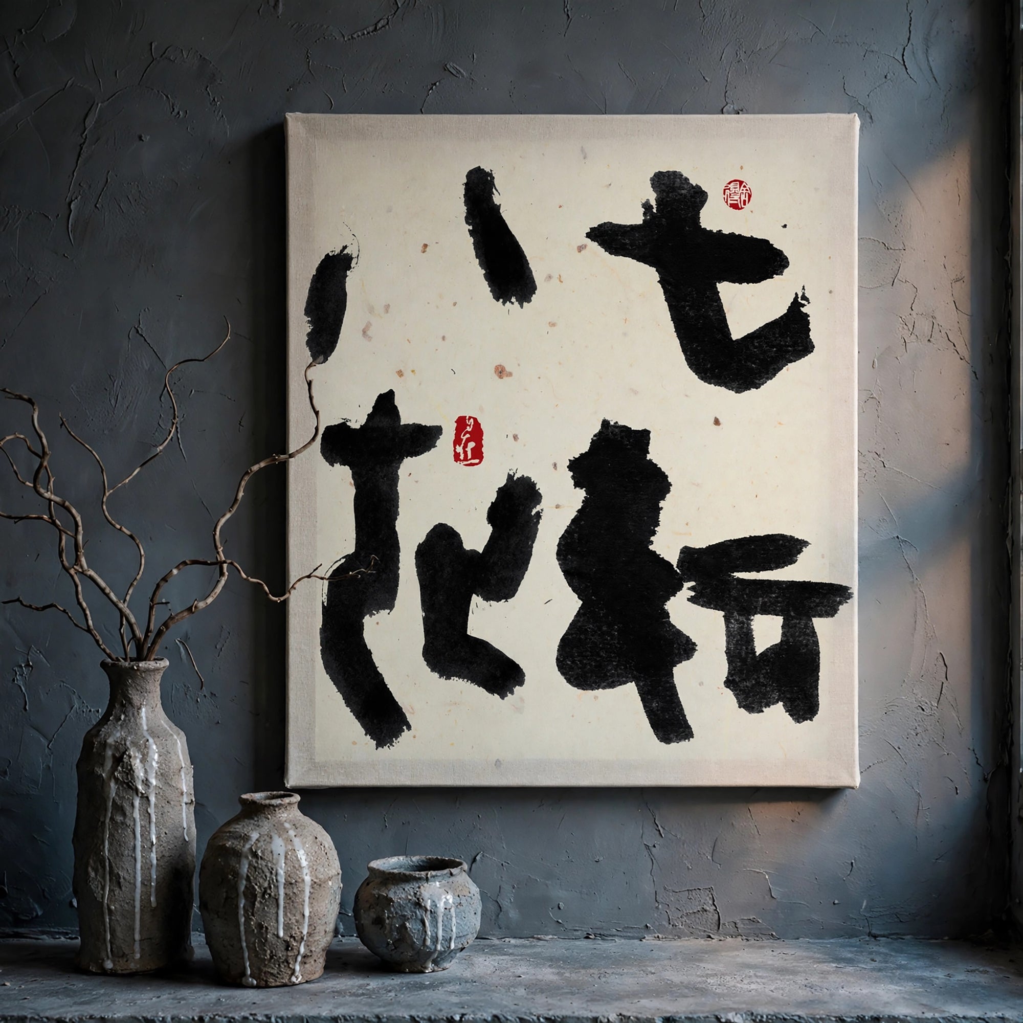 40% OFF 「七轉八起」 "Rise Again" Chinese Calligraphy — Canvas Print