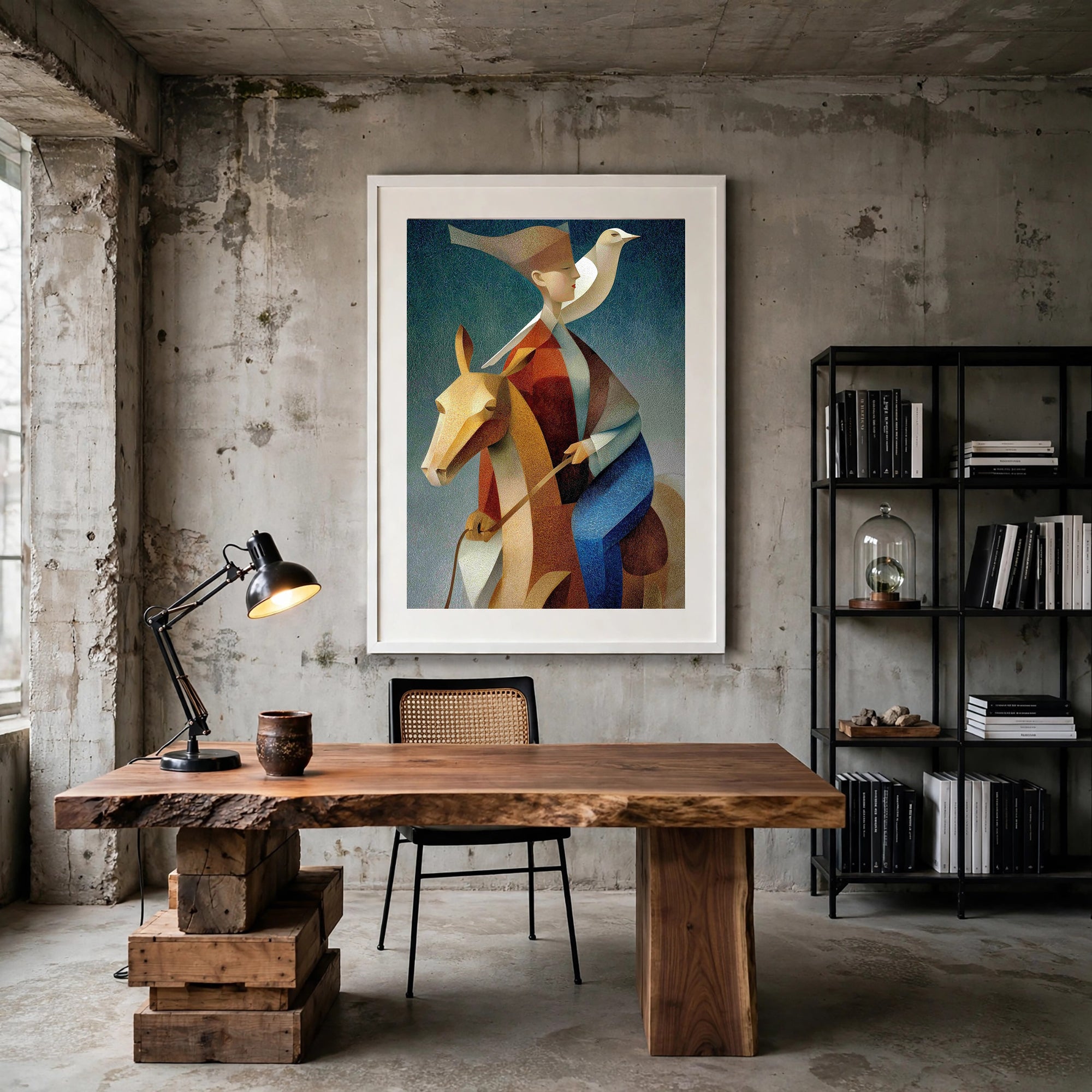 40% OFF The Rider & The Dove Abstract | A2 & 50×70 cm Poster